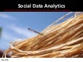 Social Data Analytics - Consumer Segmentation