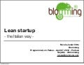 Lean Startup - the Italian way