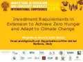 Investment Requirements in Extension to Achieve Zero Hunger and Adapt to Climate Change