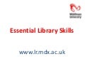 BMS Essential Library Skills