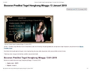 Why Haven't You Learned The Right Way To Togel Hongkong? Time Is Running Out!