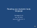 Body language and students