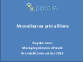 Monetizarea in afiliere