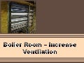 Boiler room – increase ventilation