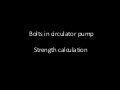 Bolts circulator pump