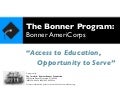 Bonner AmeriCorps Management 8-2-12