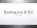 Booking.com & Perl