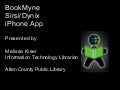 BookMyne: Sirsi/Dynix iPhone app