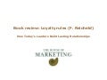 Book review: Loyalty Rules - Reicheld