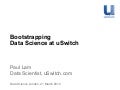 Bootstrapping Data Science