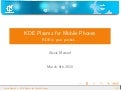 KDE Plasma for Mobile Phones