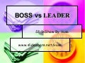 Boss Vs Leader