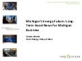 December 2011 - Michigan Energy Forum - Valerie Brader