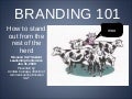 Branding 101 (for student organizations)