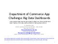 Department of Commerce App Challenge: Big Data Dashboards