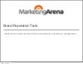 Brand reputation tools
