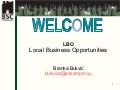 Branka Bukvic- Local Business Opportunities