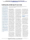 Health Disparities and Health Equity: The Issue Is Justice