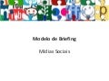 Briefing - modelo para mídias sociais