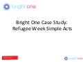 Bright One Case Study: Refugee Week 2009