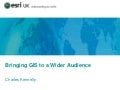 ArcGIS Online seminar: Bringing GIS to a wider audience