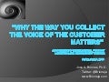 Brioneja - My Boss Told Me To Get The Voice of the Customer, Now What?