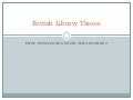British Library Theses