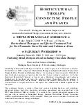 Michigan Horticultural Therapy Association 30th Annual Conference