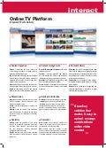 Brochure Online TV Platform