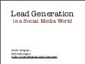 Lead Generation in Social Media