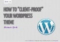 Bronson quick   how to client-proof your word press theme