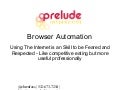 Browser Automation - NTC 2010
