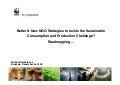 Better or new NGO strategies to tackle the  SCP challenge?