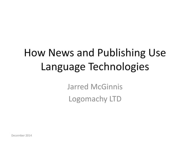 How News and Publishing Use Technology