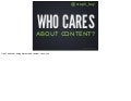 Who Cares About Content?