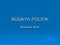 Budaya Politik