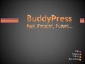 BuddyPress: Past,Present, Future...