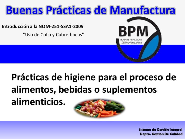 Buenas prácticas de manufactura