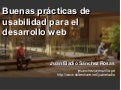 Buenas prácticas de usabilidad para el desarrollo web