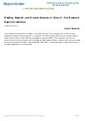 Building Material and Product Markets in China (7 Full Research Reports Collection)