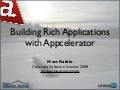 Building Rich Applications with Appcelerator