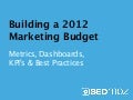 Building a 2012 Marketing Budget