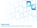 Building a community management centre of excellence