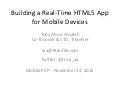 Building a real time html5 app for mobile devices