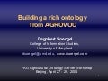 Building a rich ontology from AGROVOC