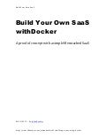 Build Your Own SaaS using Docker