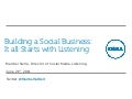 Building a Social Business: It all Starts with Listening