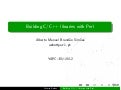 Building C and C++ libraries with Perl