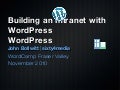 Building an Intranet with WordPress