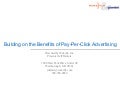 Building On the Benefits of Pay-Per-Click Advertising